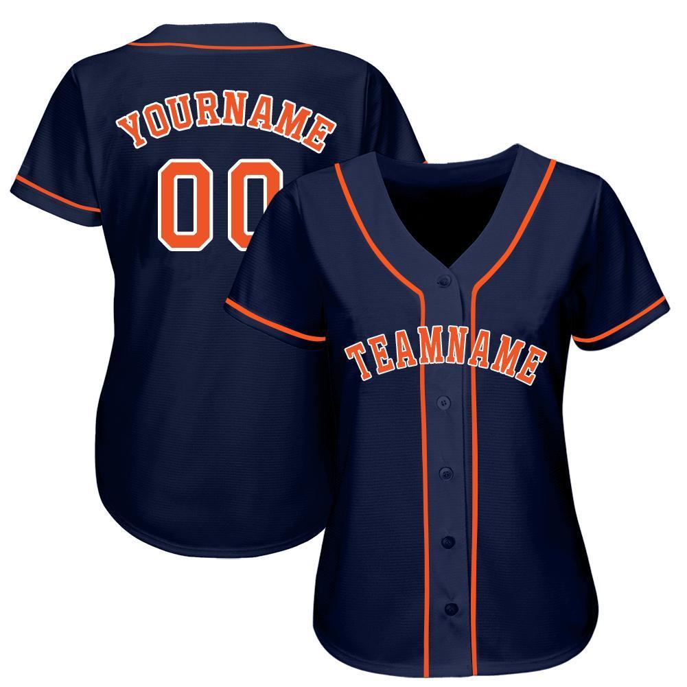 navy blue and orange jersey