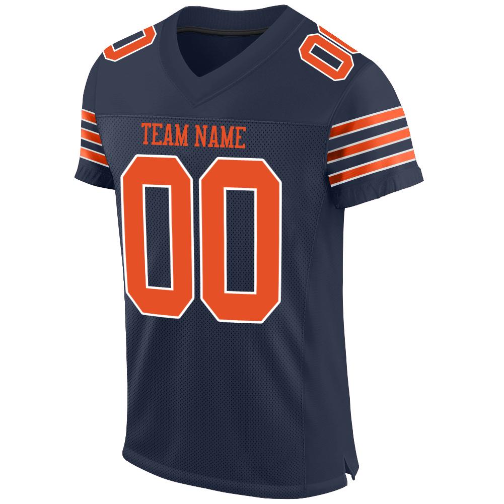 orange and blue football jersey