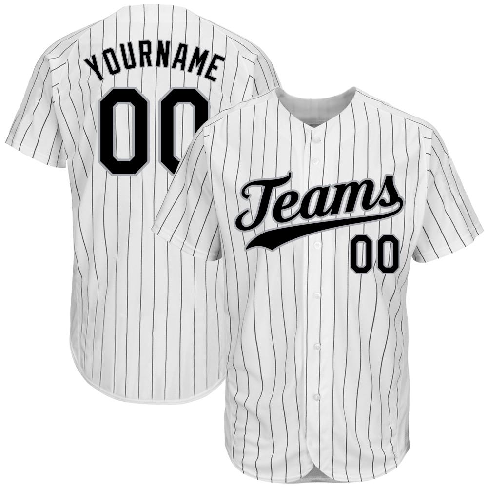 black and gray baseball jersey