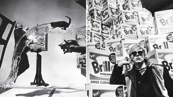 Salvador Dali und Andy Warhol