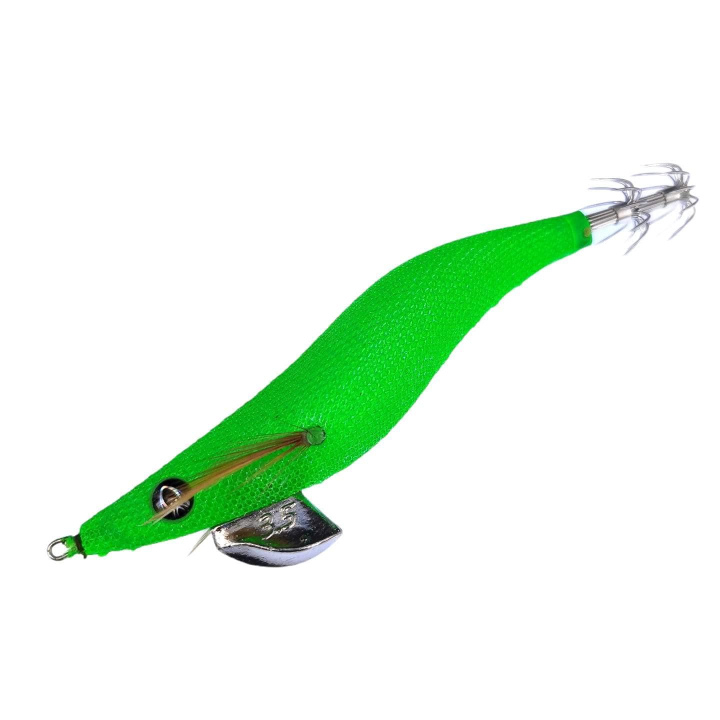 Rui Squid Jig Kr156 Green Clear Glow Uv Egi Fishing Lure Rui Fishing Tackles