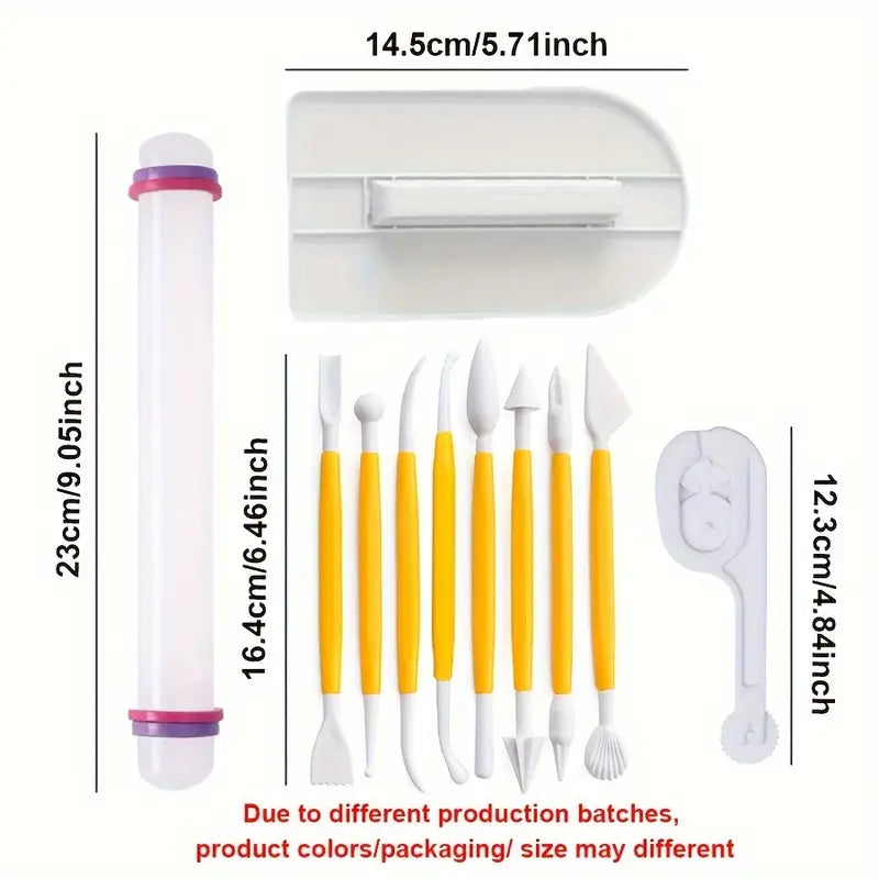 11 pc Fondant Tool Set