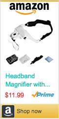Headband Magnifier with LED Light, Head Mount Magnifier Glasses Light Bracket for Handsfree Reading Jewelry Loupe Watch Repair Sewing Lash Extension Dentist Tailor Needle Work,5 Replaceable Lenses