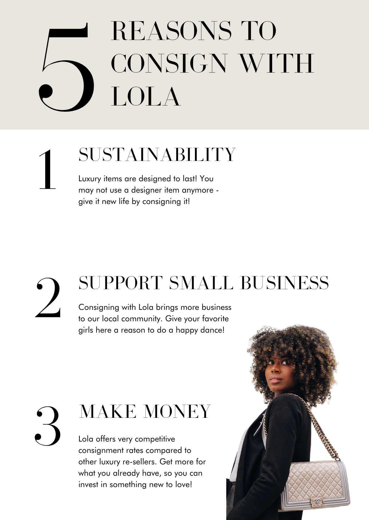 FIVE REASONS TO CONSIGN WITH LOLA