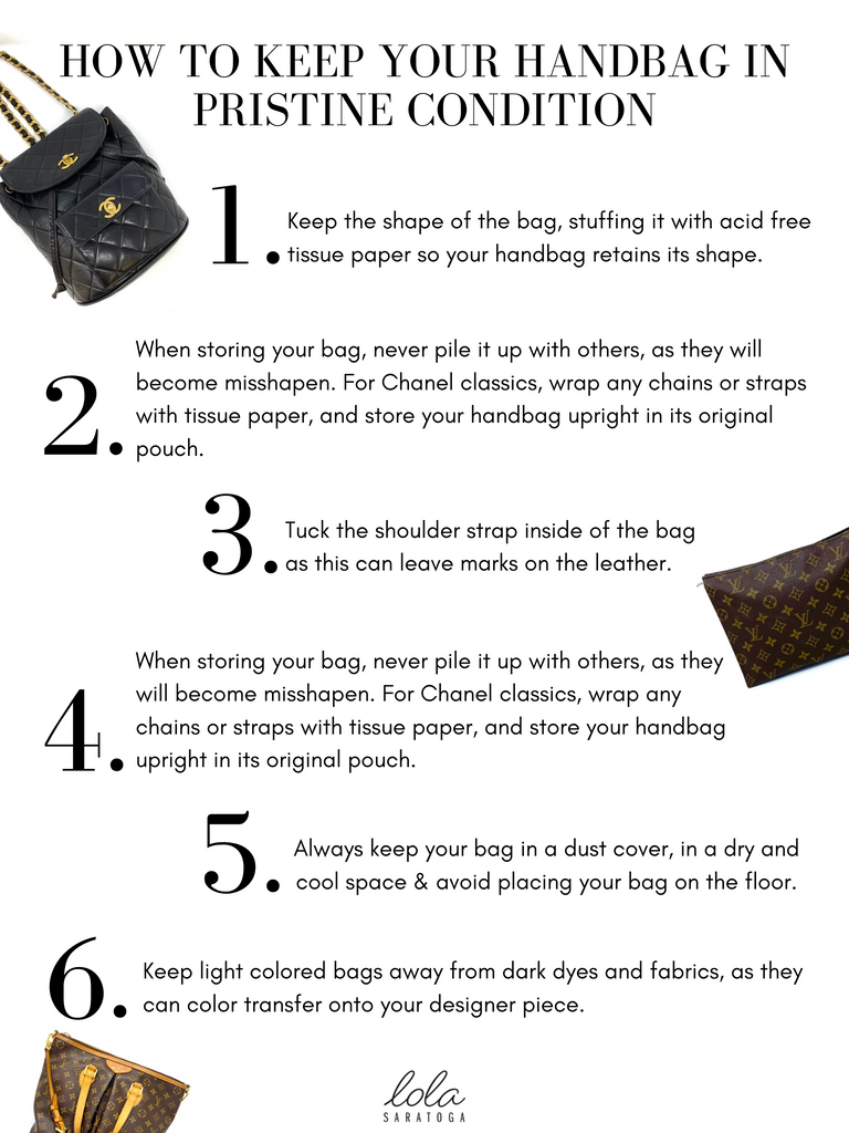 how to keep your handbag in pristine condition