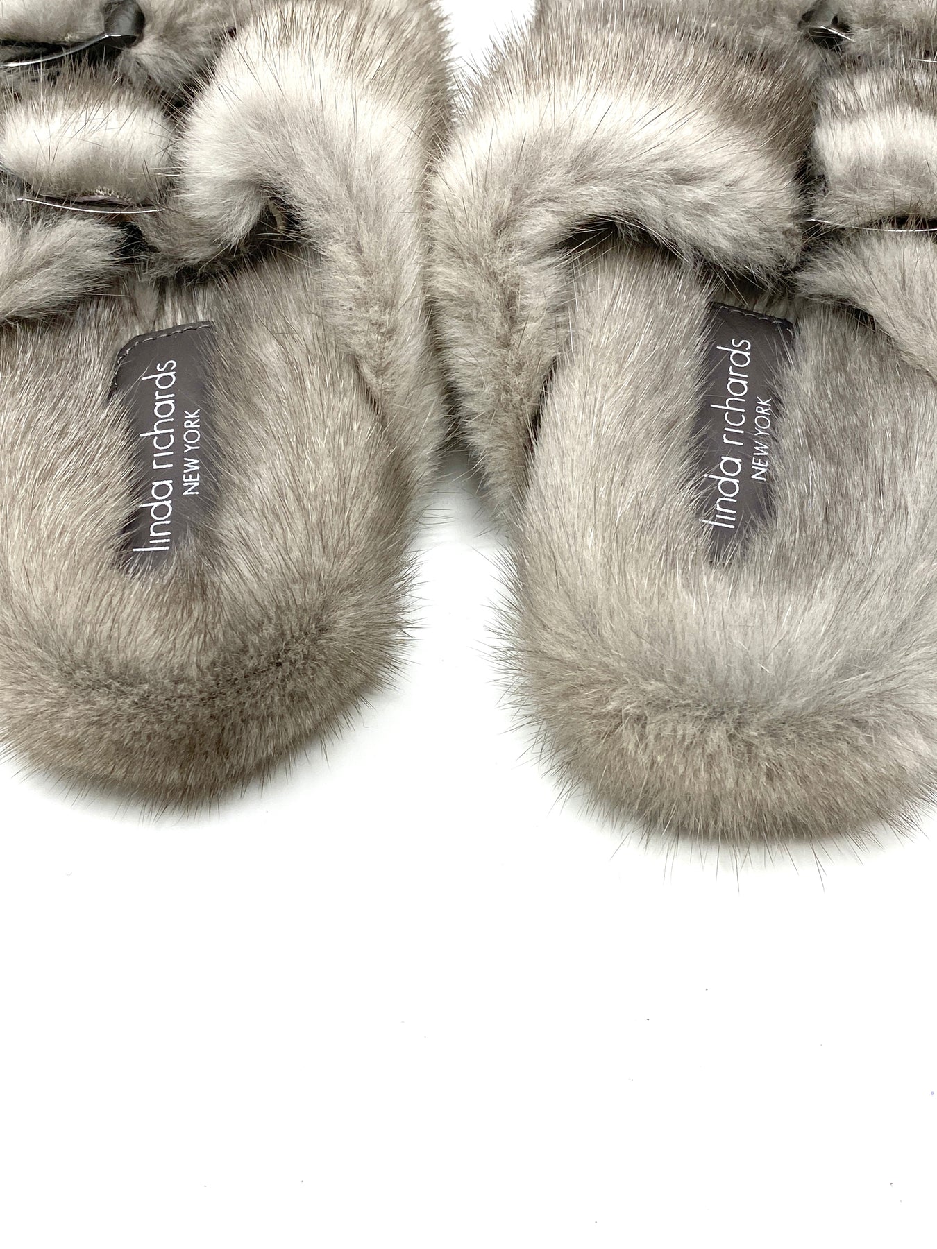 Linda Richards Mink Birkenstock Slippers