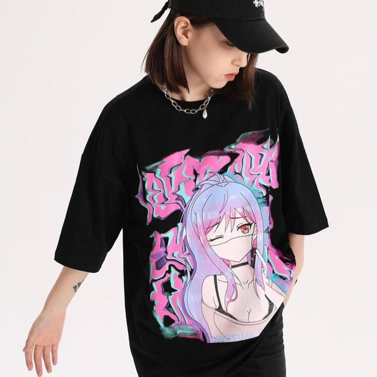 Regaño Luna Avispón Camisetas Streetwear Mujer | LOBICHIA