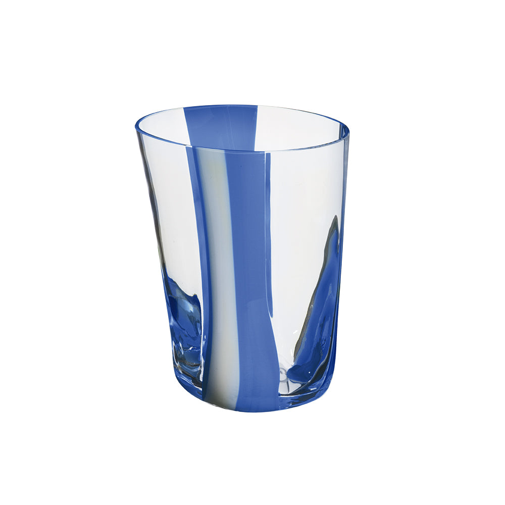 Carlo Moretti | Bora Drink Glass (Blue/White)