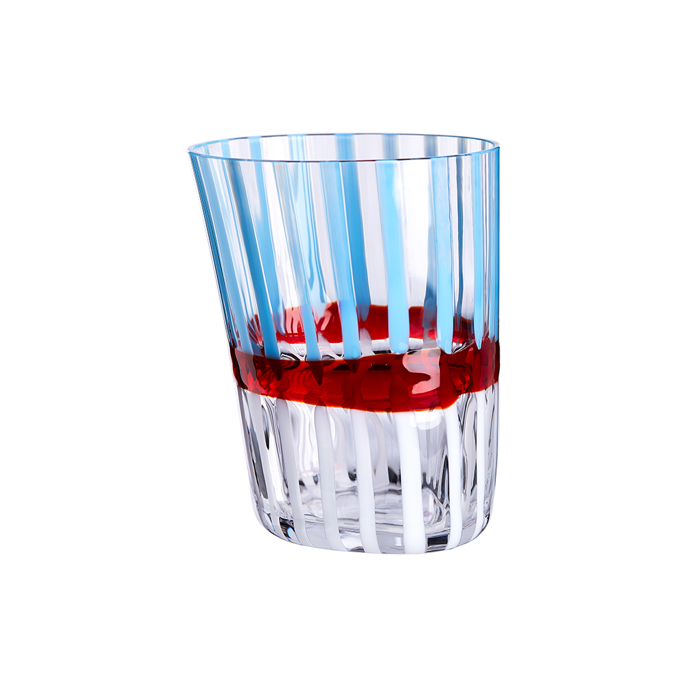 Carlo Moretti | Bora Drink Glass (Blue/White)