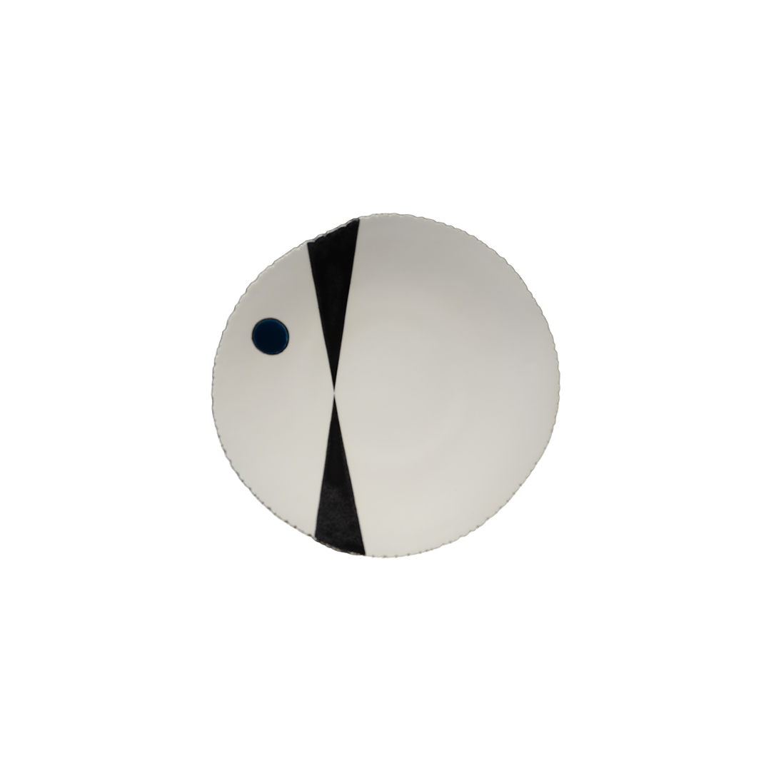 Agnes Sandahl | Mikado Dinner Plate in Black/Blue Eye