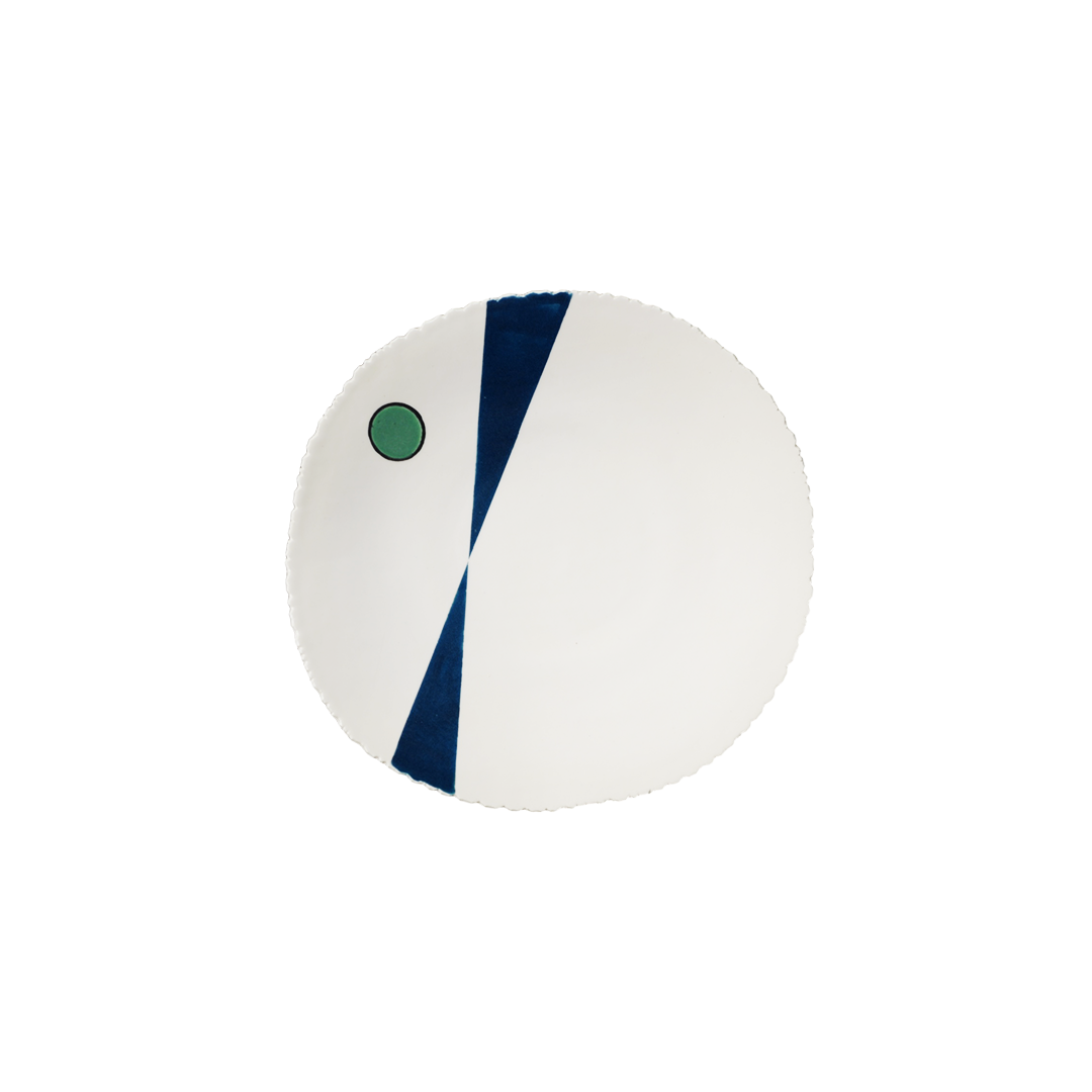 Agnes Sandahl | Mikado Dinner Plate in Blue/Green eye