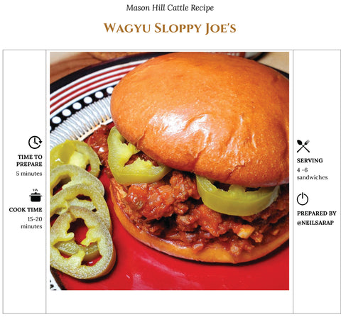 Wagyu Sloppy Joes Recipe