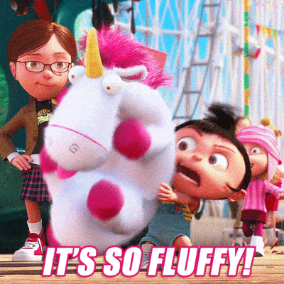 Fluffy Unicorn Gif