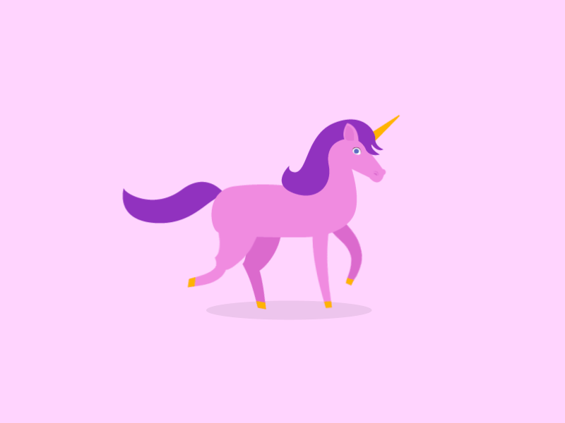 Pink Unicorn Gif