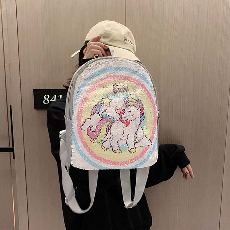 flippy unicorn backpack