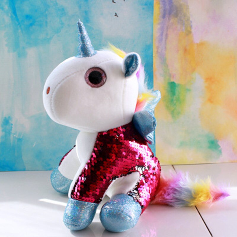 sequin unicorn plush