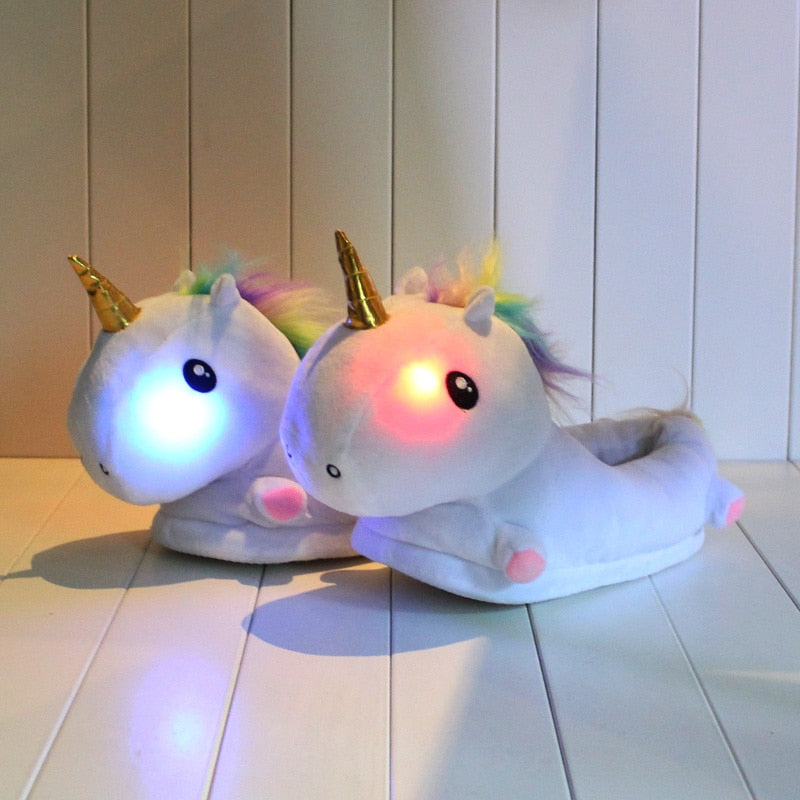 unicorn bedroom slippers