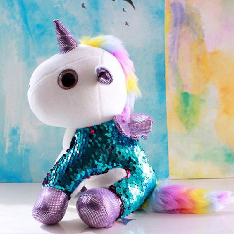 sequin unicorn stuffed animal