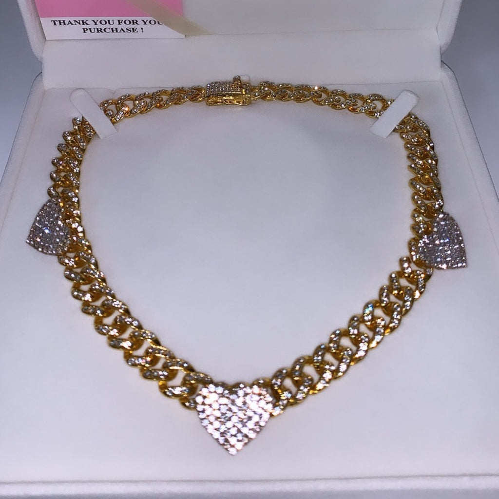 heart cuban link