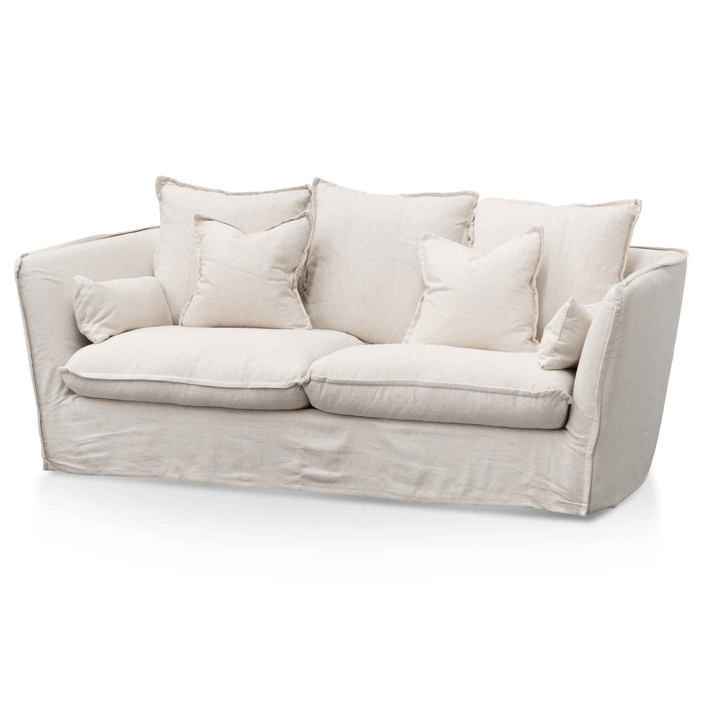 CLC6442-KSO 3 Seater Fabric Sofa - Linen Sand