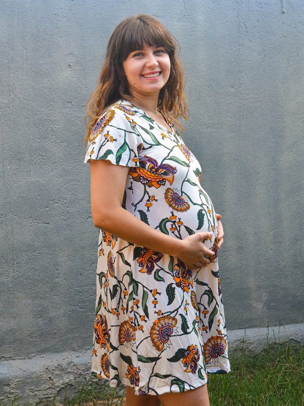 Vestido Maternal y Lactancia Café – Mitima