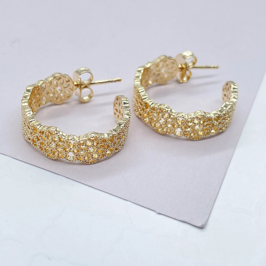 Wholesale Silver Dangling Star Crystal Hoop Stud Earrings | Safasilver