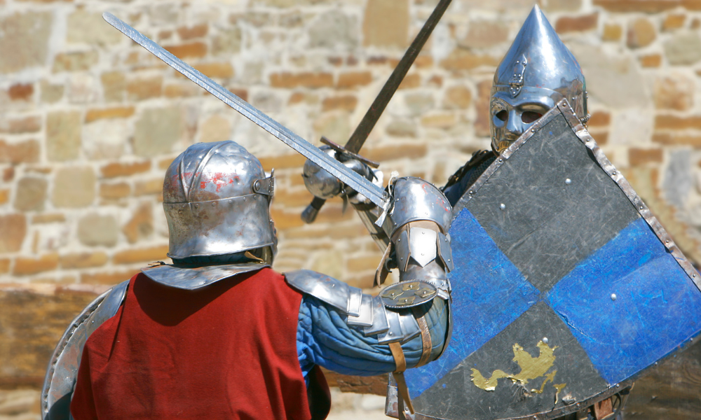 A Knight fighting an intruder to explain Antioxidants and Free Radicals