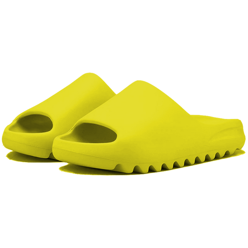 yellow yeezy slides