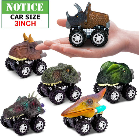 Dinosaur Mini Pull Back Cars (Pack of 6)