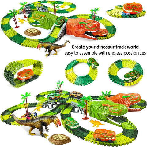 Dinosaur Railway Track Set