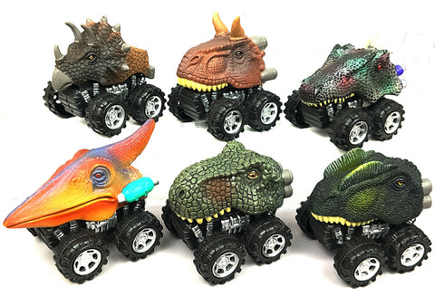 Dinosaur Mini Pull Back Monster Cars (Pack of 6)