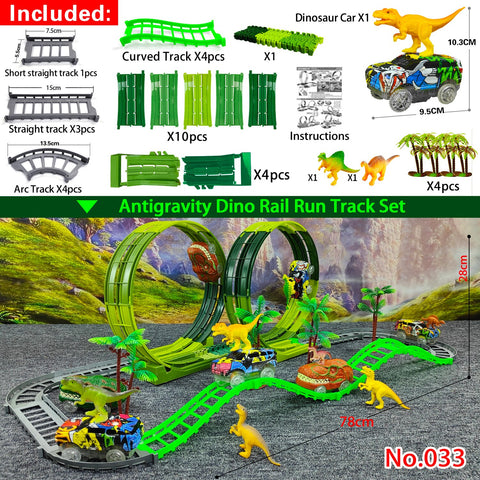 Anti-Gravity Dinosaur Curved Track Set