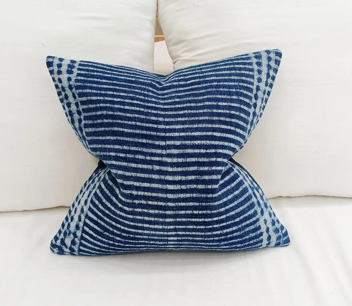 Striped Pillow Cover Indigo