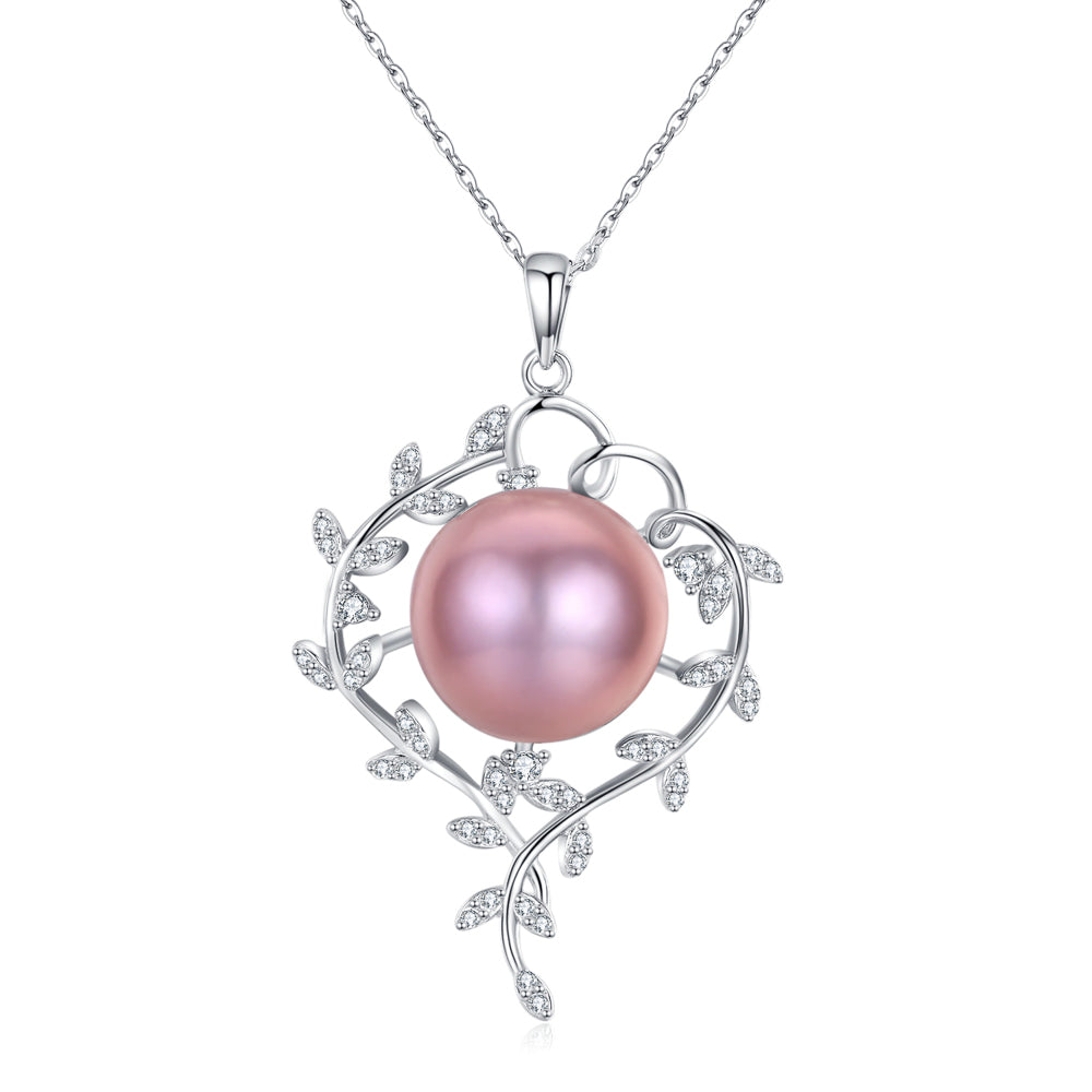 pink pearl necklace