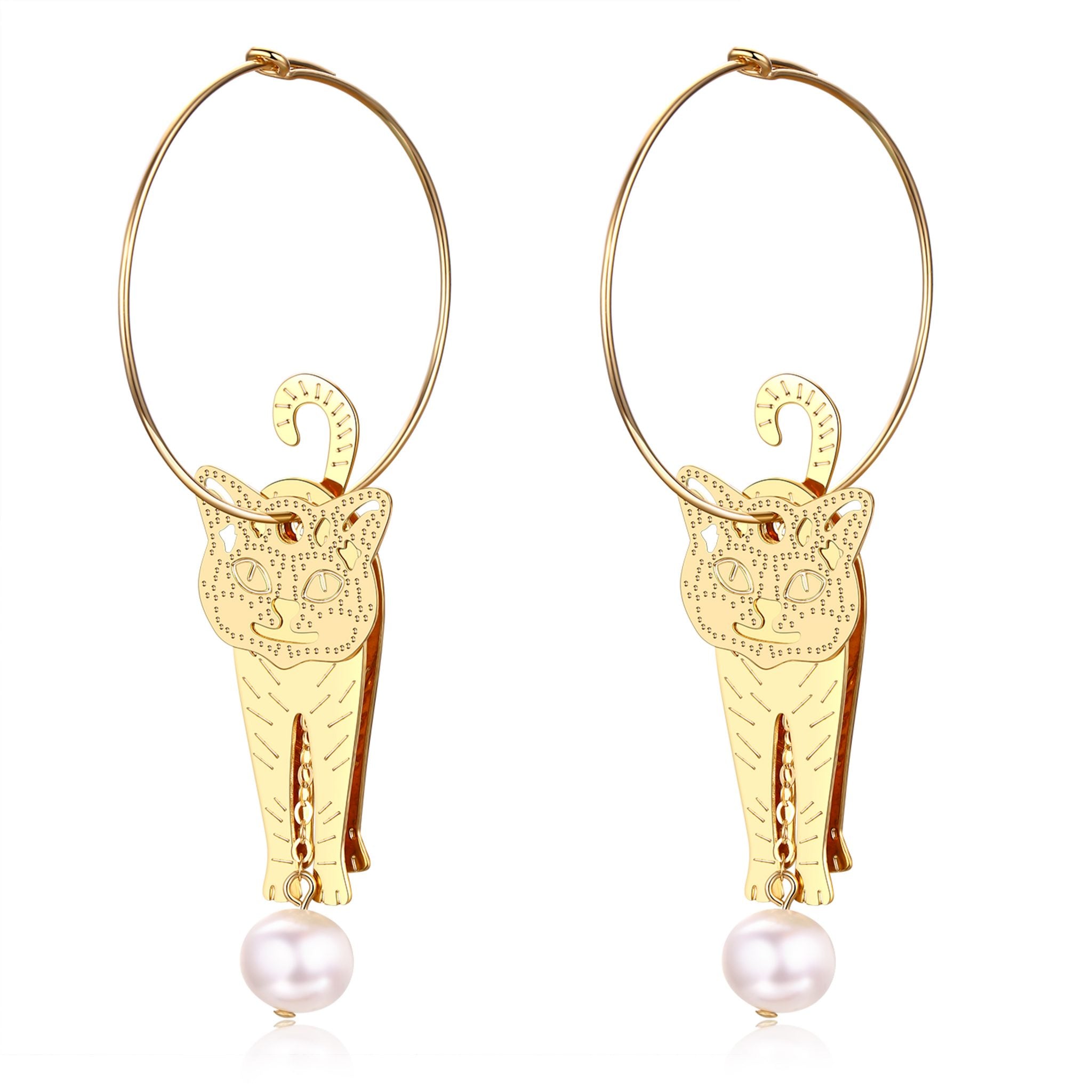 14K Gold Filled Cat Pearl Earrings - Timeless Pearl