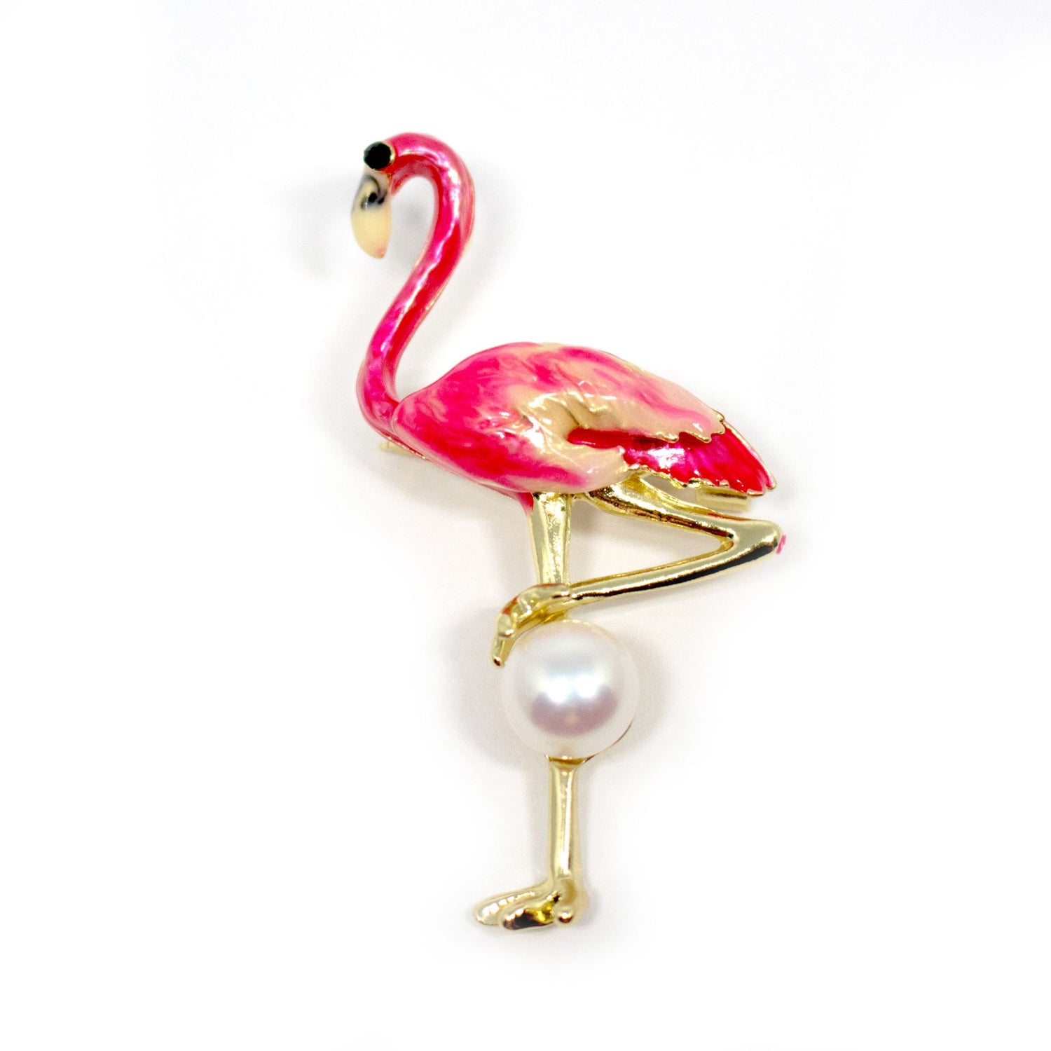 Flamingo Pearl Brooch – Timeless Pearl