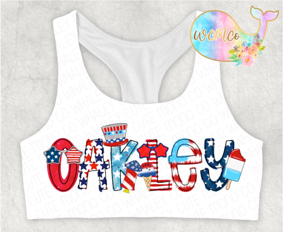 Sports Bra - Mickey's Fourth of July - Rainbow Rules