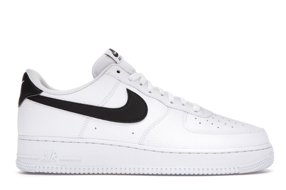 all white air force 1 with black swoosh