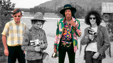 Jimi Hendrix with Roger Mayer