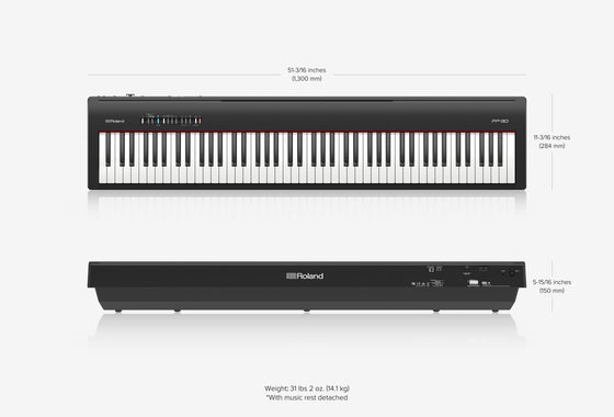 Roland Fp 30 Digital Piano Key Spicer S Music