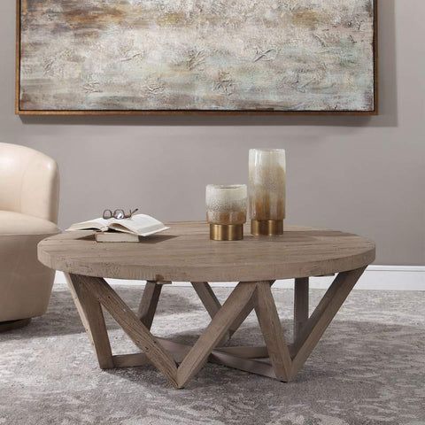 Wooden Coffee Table and Geometric design