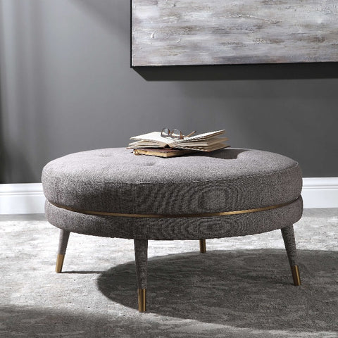 Modern Round Ottoman