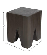 Solid Wood Armin Accent Table Uttermost