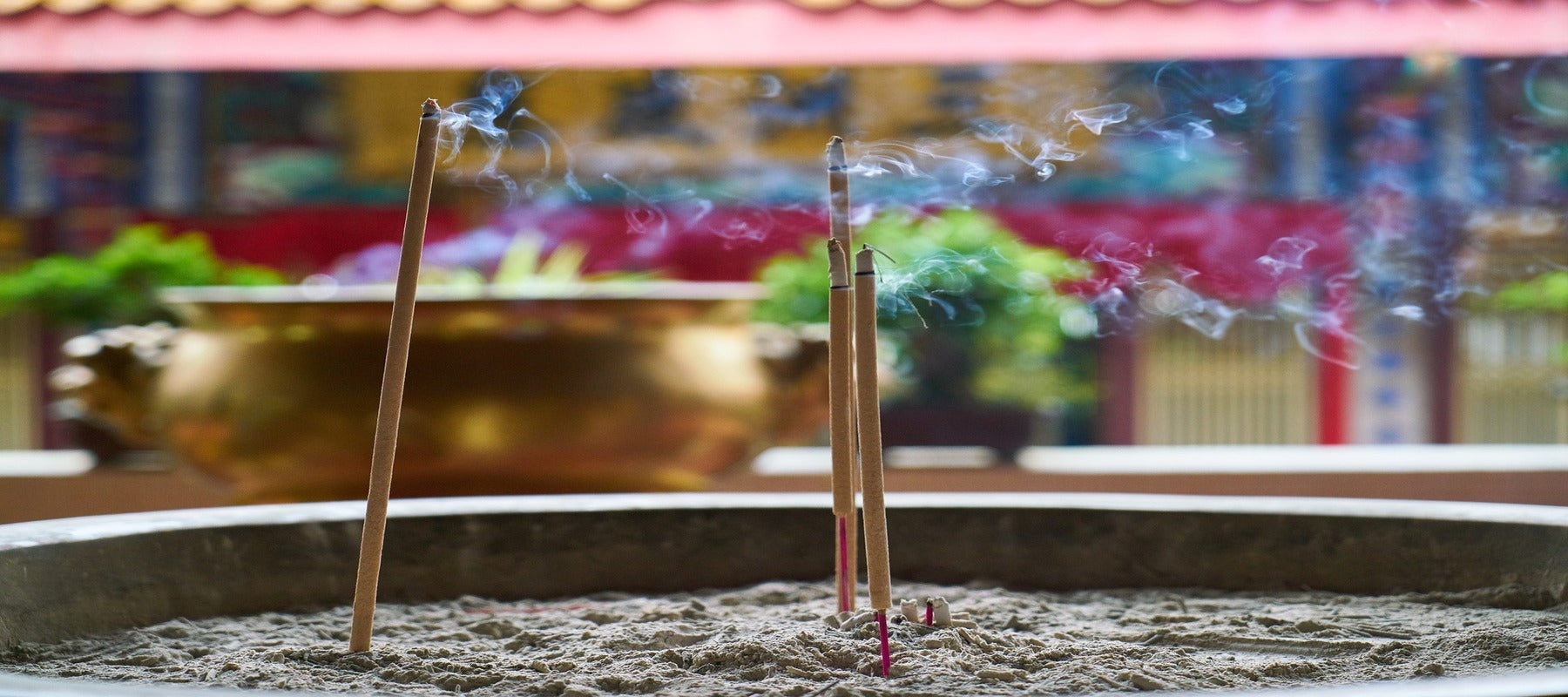 porte encens dans un style bambou thaï