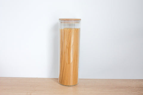 Large Pack - Bamboo Lids, Glass Storage Jars – Bamboo Ware