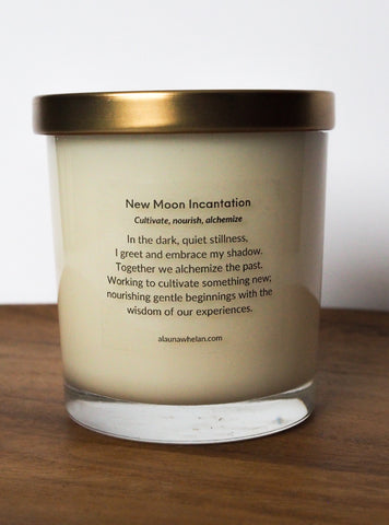 new moon soy intention candle incantation
