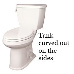 Sides of the tank curve outward