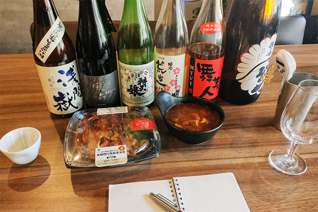 検証に使用した日本酒と麻婆豆腐
