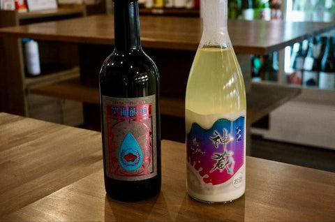 「笑梅飯醸」と「神蔵 蜜號 濃厚ヨーグルト 日本酒仕込み」