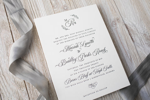 Letterpress Wedding Invitations